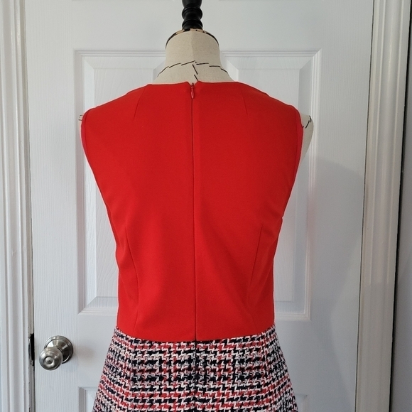 Paule Ka Sheath Tweed Mixed Media Dress - Picture 5 of 9